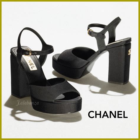 women's chanel sandals|chanel heeled sandals.